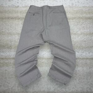 Vintage 90s Dress Pants 36x30 Baggy Fit Tan Black Houndstooth Corbin
